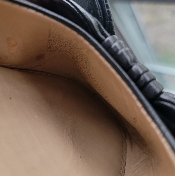 Tory Burch Black Leather Balet Flats - Picture 3 of 12